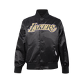 NBA LOS ANGELES LAKERS CLASSIC BLOUSON EN SATIN POUR GARÇON JUNIOR (NOIR)