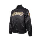 NBA LOS ANGELES LAKERS CLASSIC BLOUSON EN SATIN POUR GARÇON JUNIOR (NOIR)