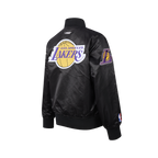 NBA LOS ANGELES LAKERS CLASSIC BLOUSON EN SATIN POUR GARÇON JUNIOR (NOIR)