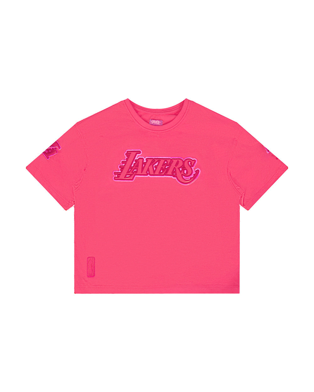 NBA LOS ANGELES LAKERS T-SHIRT TRIPLE ROSE À MANCHES COURTES ET À COUPE CARRÉE POUR FILLE JUNIOR (VIOLET BETTERAVE)