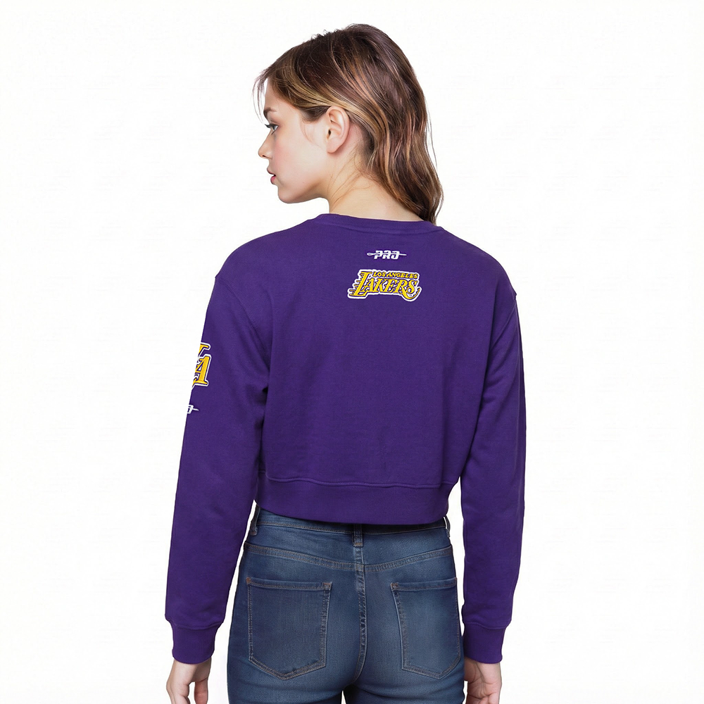 NBA LOS ANGELES LAKERS CLASSIC CHANDAIL À COL ROND EN MOLLETON POUR FILLE JUNIOR (VIOLET)