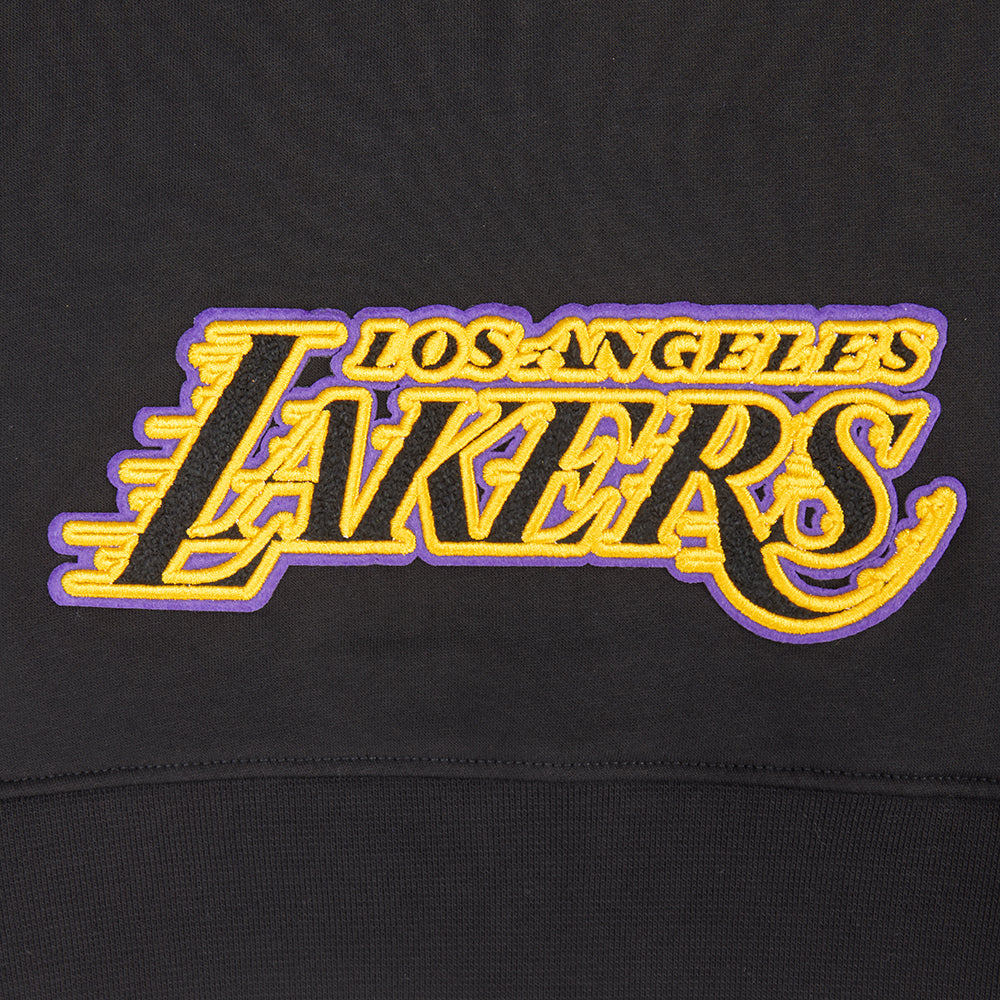 NBA LOS ANGELES LAKERS CLASSIC CHANDAIL À CAPUCHON EN MOLLETON À GLISSIÈRE POUR FILLE JUNIOR (NOIR)