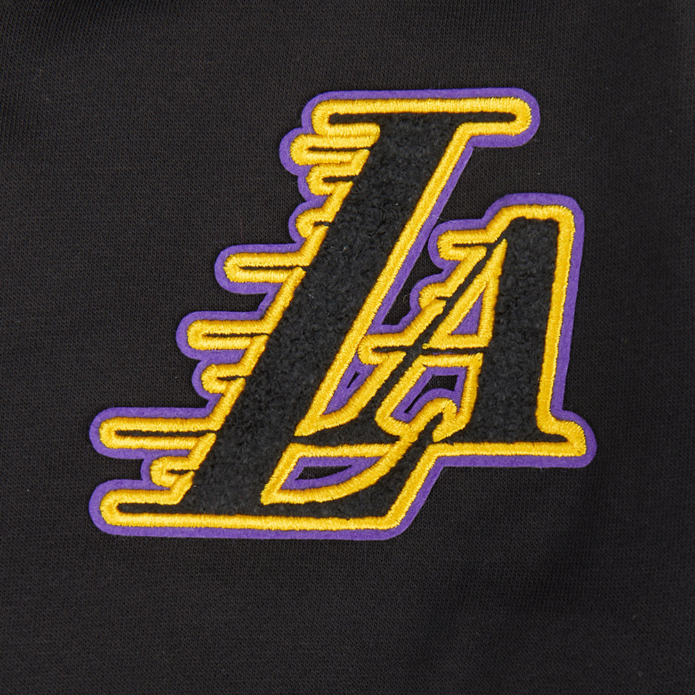NBA LOS ANGELES LAKERS CLASSIC CHANDAIL À CAPUCHON EN MOLLETON À GLISSIÈRE POUR FILLE JUNIOR (NOIR)