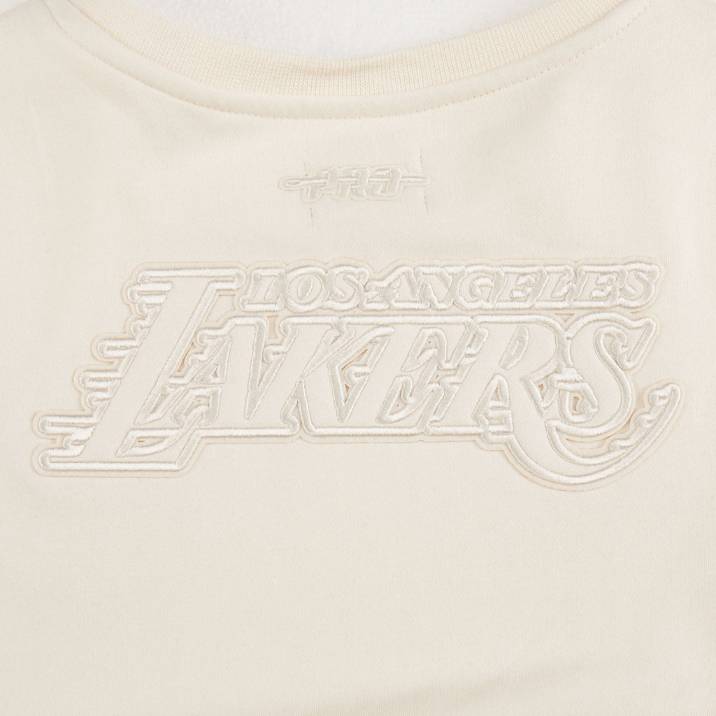 NBA LOS ANGELES LAKERS NEUTRAL CHANDAIL À COL ROND EN MOLLETON POUR FILLE JUNIOR (COQUILLE D'ŒUF)