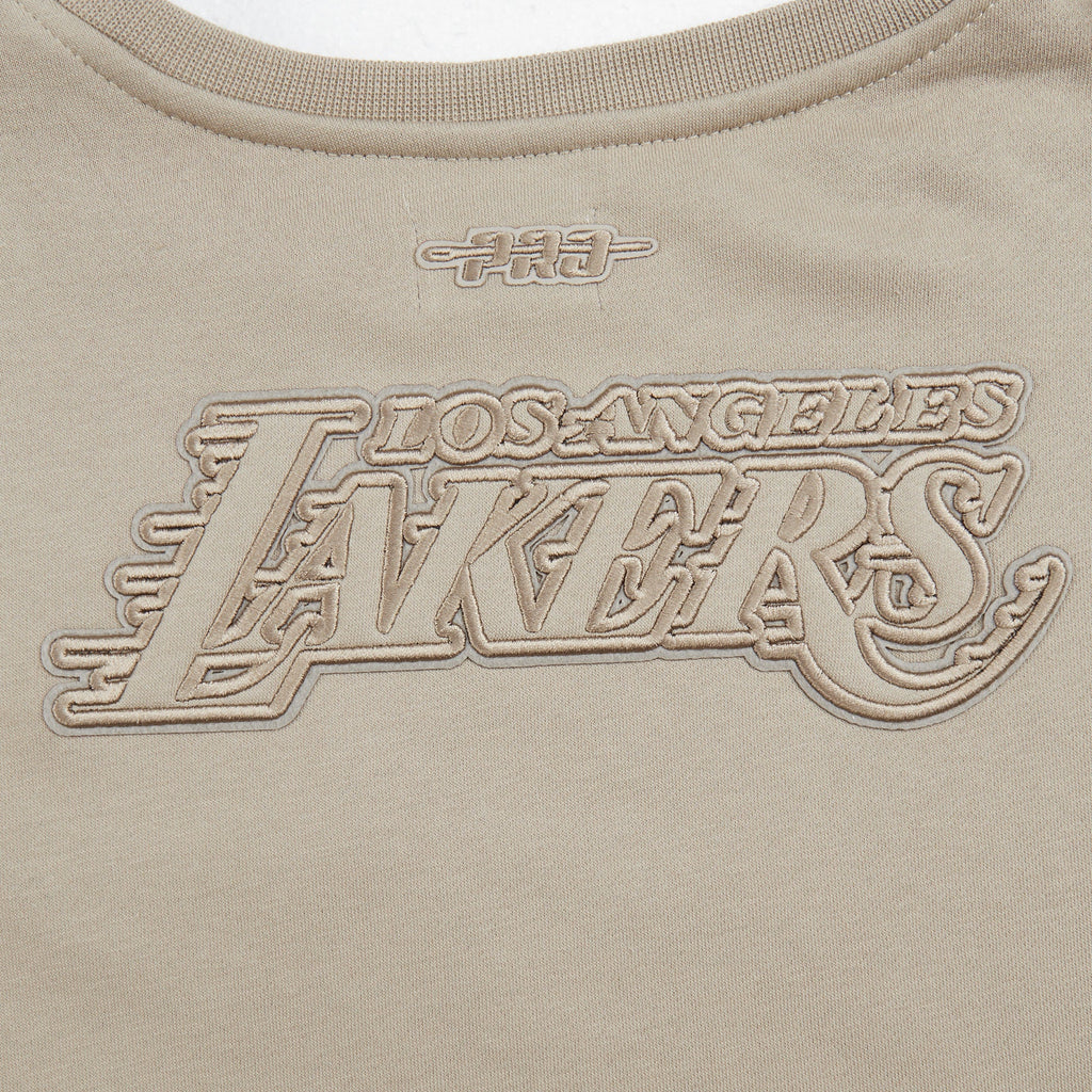 NBA LOS ANGELES LAKERS NEUTRAL CHANDAIL À COL ROND EN MOLLETON POUR FILLE JUNIOR (TAUPE)