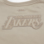 NBA LOS ANGELES LAKERS NEUTRAL CHANDAIL À COL ROND EN MOLLETON POUR FILLE JUNIOR (TAUPE)