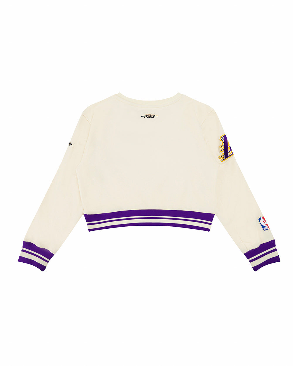 NBA LOS ANGELES LAKERS RETRO CLASSIC CHANDAIL À COL ROND EN MOLLETON CÔTELÉ POUR FILLE JUNIOR (COQUILLE D'ŒUF/VIOLET)