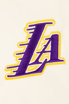 NBA LOS ANGELES LAKERS RETRO CLASSIC CHANDAIL À COL ROND EN MOLLETON CÔTELÉ POUR FILLE JUNIOR (COQUILLE D'ŒUF/VIOLET)