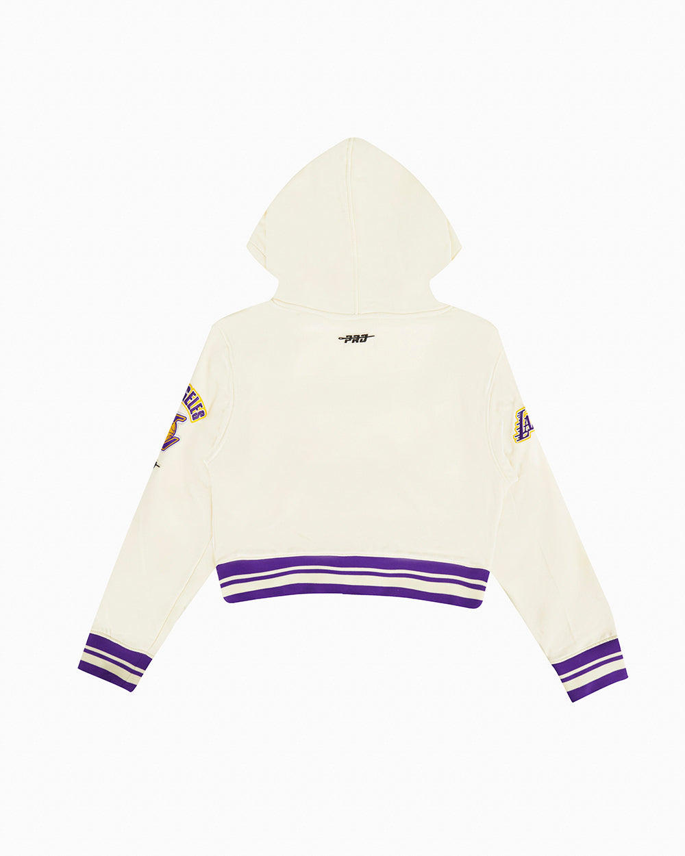 NBA LOS ANGELES LAKERS RETRO CLASSIC CHANDAIL À CAPUCHON EN MOLLETON CÔTELÉ POUR FILLE JUNIOR (COQUILLE D'ŒUF/VIOLET)