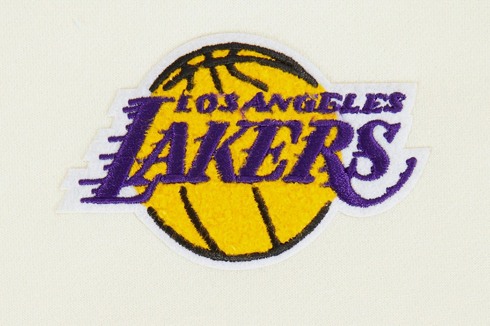 NBA LOS ANGELES LAKERS RETRO CLASSIC CHANDAIL À CAPUCHON EN MOLLETON CÔTELÉ POUR FILLE JUNIOR (COQUILLE D'ŒUF/VIOLET)