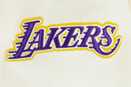 NBA LOS ANGELES LAKERS RETRO CLASSIC CHANDAIL À CAPUCHON EN MOLLETON CÔTELÉ POUR FILLE JUNIOR (COQUILLE D'ŒUF/VIOLET)