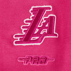 NBA LOS ANGELES LAKERS TRIPLE PINK BIG GIRL'S FLC CREWNECK (BEETROOT PURPLE)
