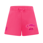NBA LOS ANGELES LAKERS TRIPLE PINK BIG GIRL'S FLC SHORT (BEETROOT PURPLE)