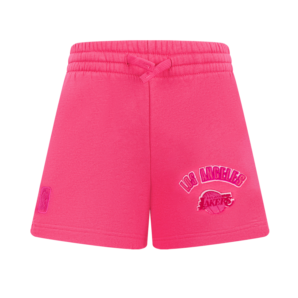 NBA LOS ANGELES LAKERS TRIPLE PINK BIG GIRL'S FLC SHORT (BEETROOT PURPLE)