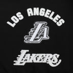 NBA LOS ANGELES LAKERS PEARLS CHANDAIL À COL ROND EN MOLLETON CÔTELÉ POUR FEMME (NOIR)