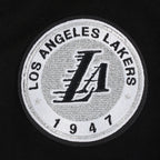 NBA LOS ANGELES LAKERS PEARLS CHANDAIL À COL ROND EN MOLLETON CÔTELÉ POUR FEMME (NOIR)