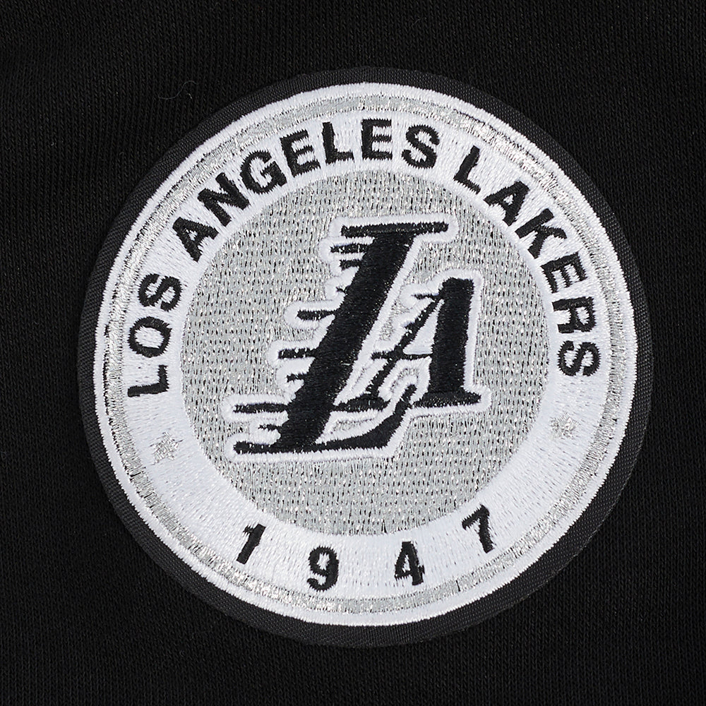 NBA LOS ANGELES LAKERS PEARLS CHANDAIL À COL ROND EN MOLLETON CÔTELÉ POUR FEMME (NOIR)