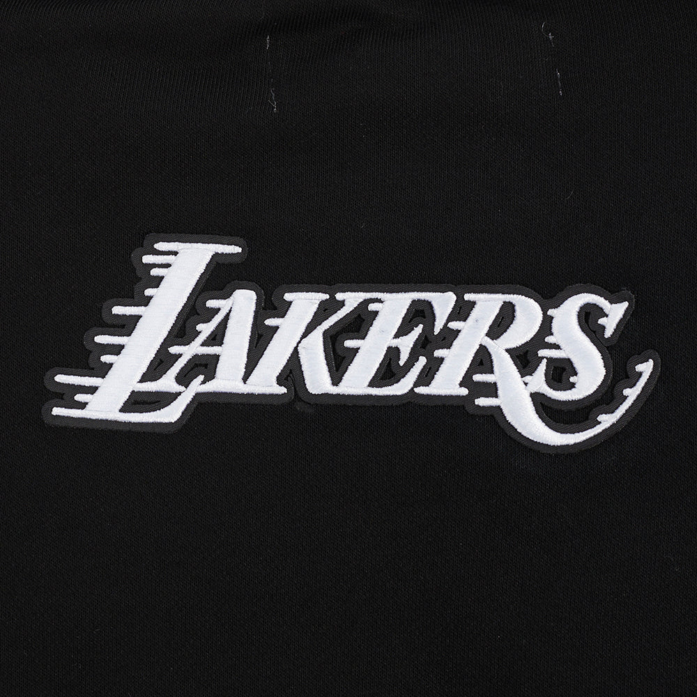NBA LOS ANGELES LAKERS PEARLS CHANDAIL À COL ROND EN MOLLETON CÔTELÉ POUR FEMME (NOIR)