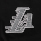 NBA LOS ANGELES LAKERS REVERSE FRENCH TERRY CHANDAIL À CAPUCHON EN MOLLETON À GLISSIÈRE ET À BLOCS DE COULEUR POUR FEMME (NOIR/GRIS/COQUILLE D'ŒUF)