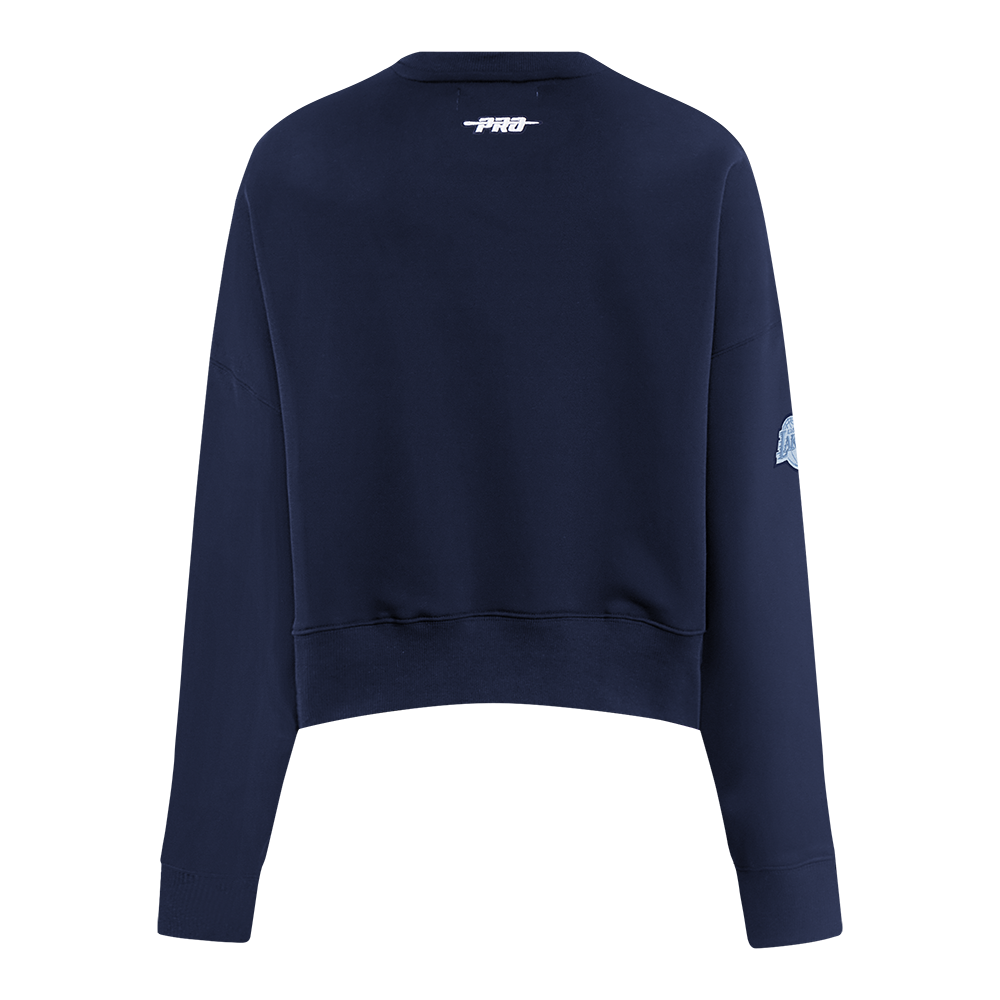 NBA LOS ANGELES LAKERS COUNTRY CLUB CHANDAIL À COL ROND EN MAILLE DOUBLE POUR FEMME (MARINE MINUIT)