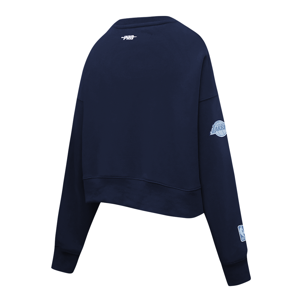 NBA LOS ANGELES LAKERS COUNTRY CLUB CHANDAIL À COL ROND EN MAILLE DOUBLE POUR FEMME (MARINE MINUIT)