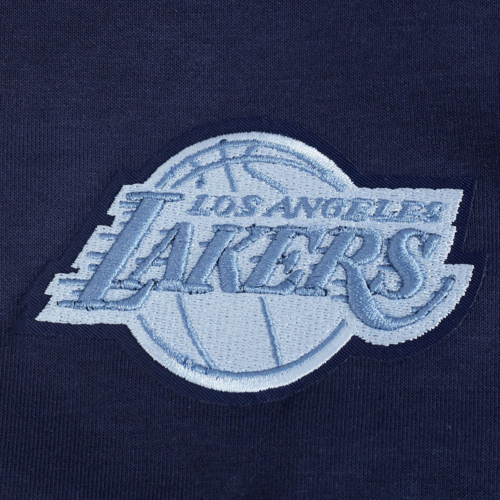 NBA LOS ANGELES LAKERS COUNTRY CLUB CHANDAIL À COL ROND EN MAILLE DOUBLE POUR FEMME (MARINE MINUIT)