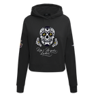 NBA LOS ANGELES LAKERS SUGAR SKULL CHANDAIL À CAPUCHON COURT EN MOLLETON POUR FEMME (NOIR)