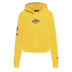 NBA LOS ANGELES LAKERS CLASSIC CHANDAIL À CAPUCHON COURT POUR FEMME (JAUNE)