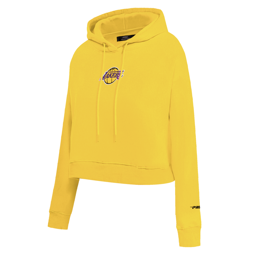 NBA LOS ANGELES LAKERS CLASSIC CHANDAIL À CAPUCHON COURT POUR FEMME (JAUNE)