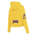 NBA LOS ANGELES LAKERS CLASSIC CHANDAIL À CAPUCHON COURT POUR FEMME (JAUNE)
