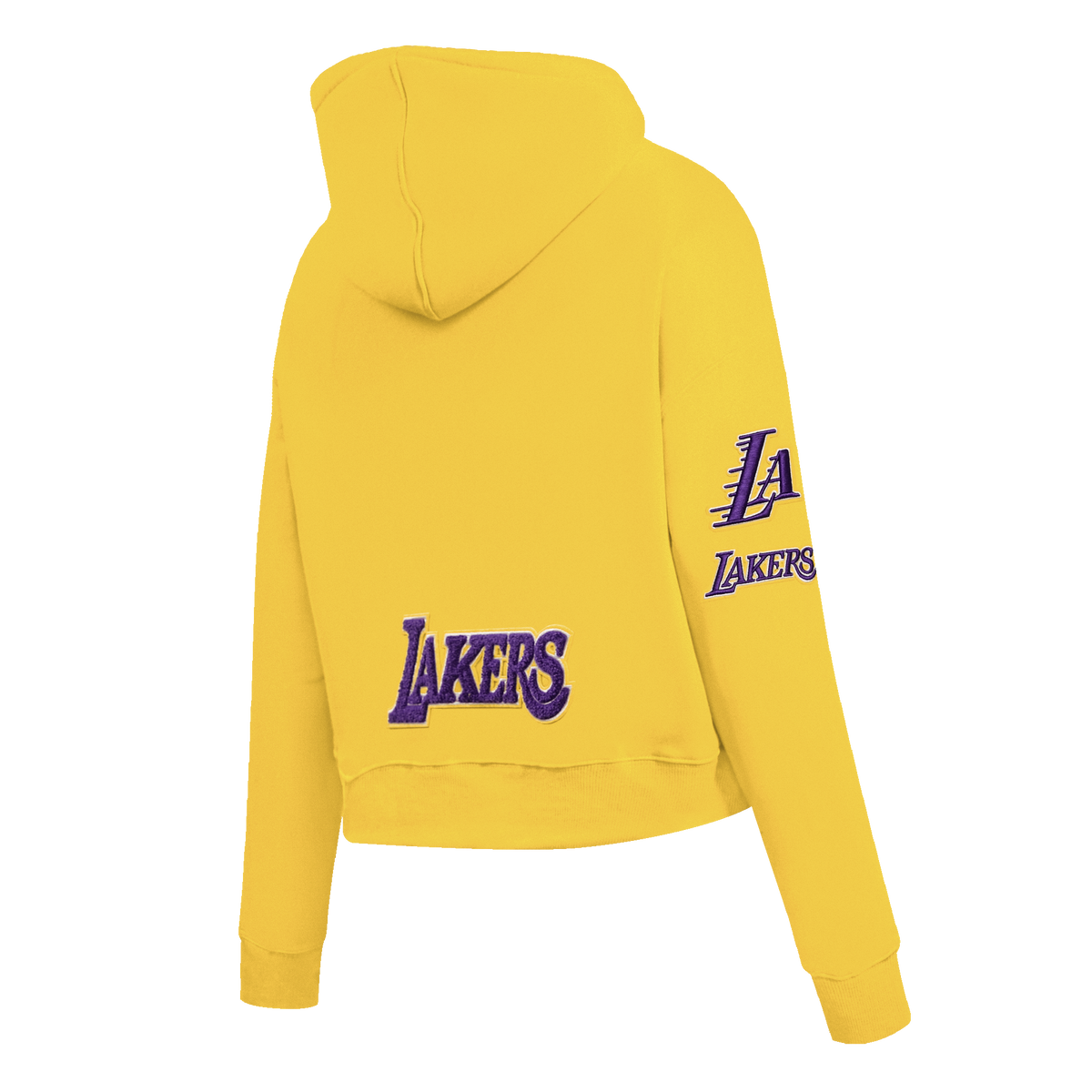 NBA LOS ANGELES LAKERS CLASSIC CHANDAIL À CAPUCHON COURT POUR FEMME (JAUNE)