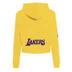 NBA LOS ANGELES LAKERS CLASSIC CHANDAIL À CAPUCHON COURT POUR FEMME (JAUNE)