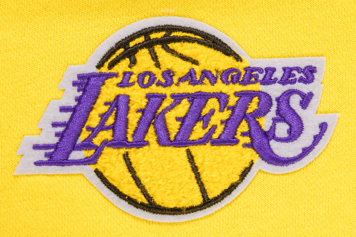 NBA LOS ANGELES LAKERS CLASSIC CHANDAIL À CAPUCHON COURT POUR FEMME (JAUNE)