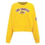 NBA LOS ANGELES LAKERS CLASSIC WOMEN'S CREWNECK (YELLOW)