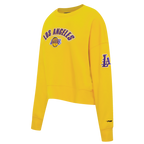 NBA LOS ANGELES LAKERS CLASSIC WOMEN'S CREWNECK (YELLOW)