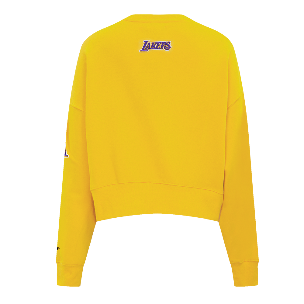 NBA LOS ANGELES LAKERS CLASSIC WOMEN'S CREWNECK (YELLOW)