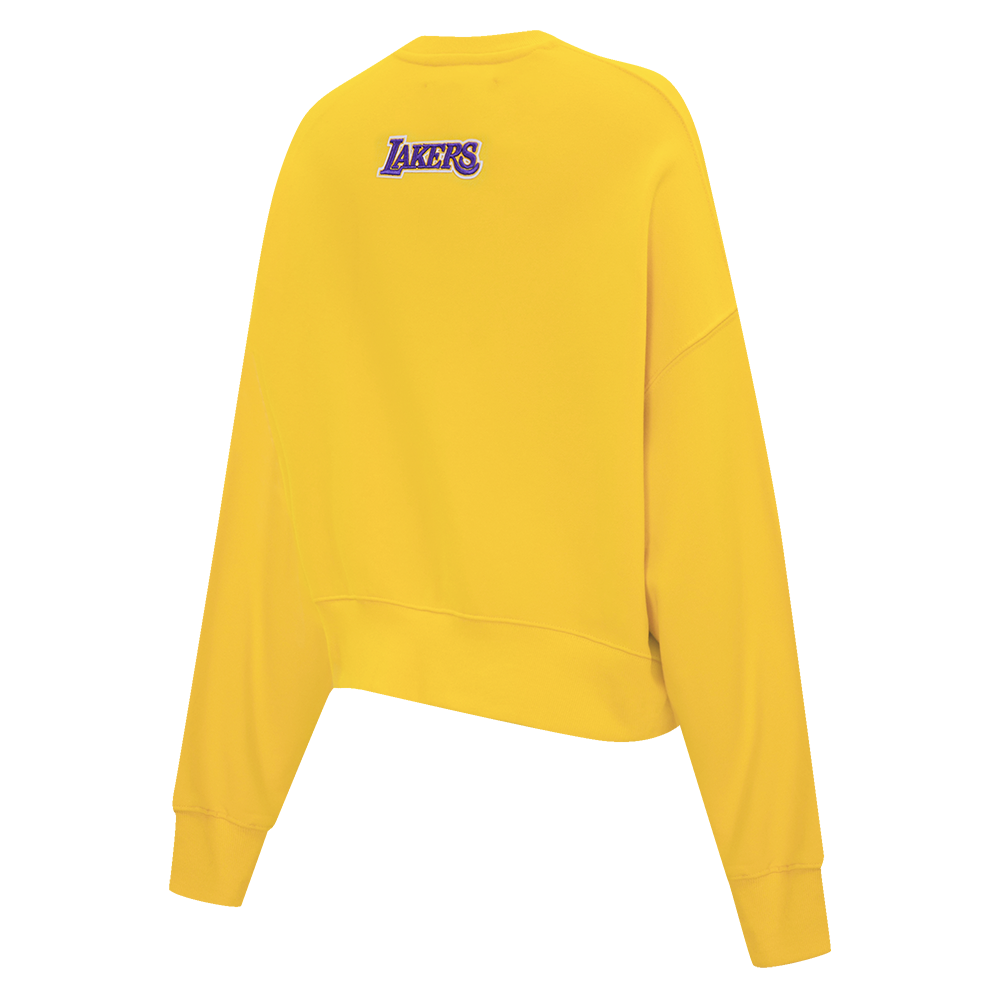 NBA LOS ANGELES LAKERS CLASSIC WOMEN'S CREWNECK (YELLOW)