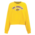 NBA LOS ANGELES LAKERS CLASSIC WOMEN'S CREWNECK (YELLOW)