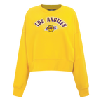 NBA LOS ANGELES LAKERS CLASSIC WOMEN'S CREWNECK (YELLOW)