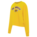 NBA LOS ANGELES LAKERS CLASSIC WOMEN'S CREWNECK (YELLOW)