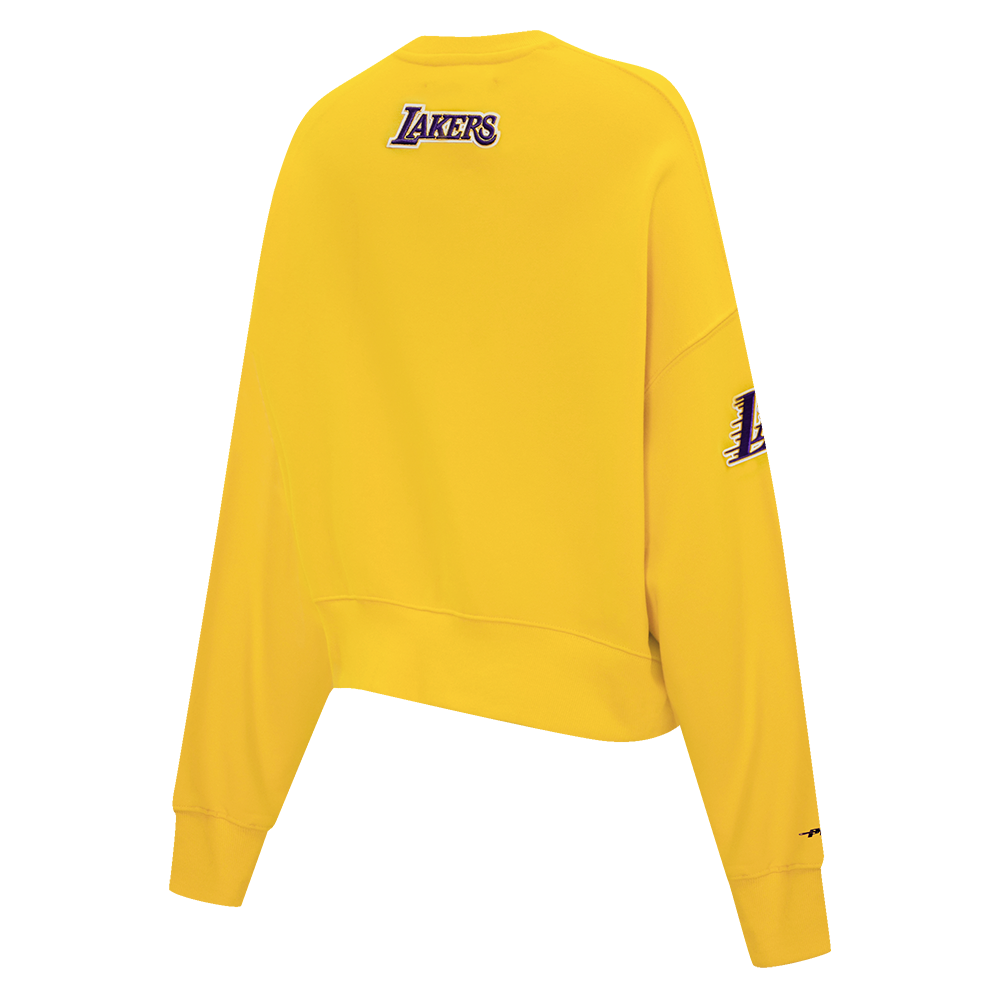 NBA LOS ANGELES LAKERS CLASSIC WOMEN'S CREWNECK (YELLOW)