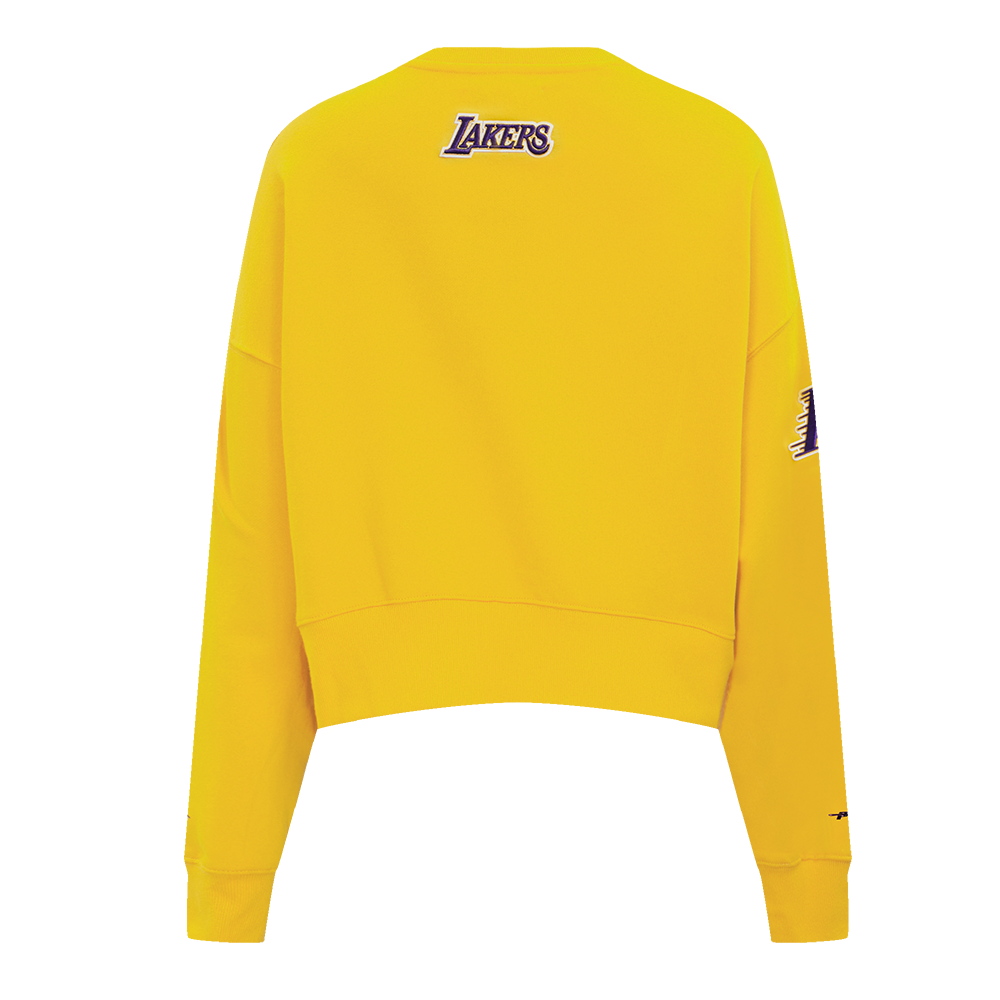 NBA LOS ANGELES LAKERS CLASSIC WOMEN'S CREWNECK (YELLOW)