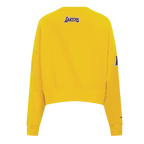 NBA LOS ANGELES LAKERS CLASSIC WOMEN'S CREWNECK (YELLOW)
