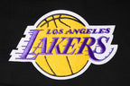 NBA LOS ANGELES LAKERS RETRO CLASSIC WOMEN'S CROPPED PULLOVER HOODIE (BLACK/PURPLE/YELLOW)