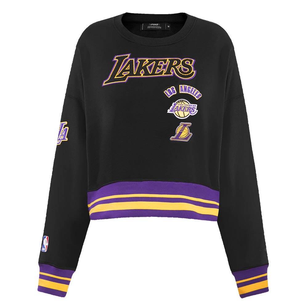 NBA LOS ANGELES LAKERS RETRO CLASSIC CHANDAIL À COL ROND POUR FEMME (NOIR/VIOLET/JAUNE)