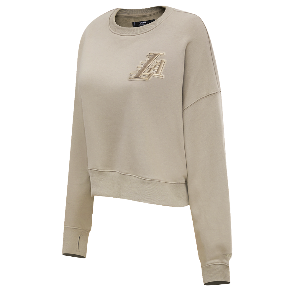 NBA LOS ANGELES LAKERS NEUTRAL WOMEN'S CREWNECK (TAUPE)