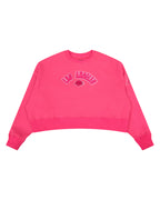 NBA LOS ANGELES LAKERS TRIPLE PINK WOMEN'S FLC CREWNECK (BEETROOT PURPLE)