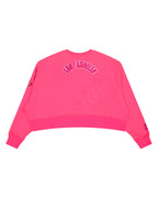 NBA LOS ANGELES LAKERS TRIPLE PINK WOMEN'S FLC CREWNECK (BEETROOT PURPLE)