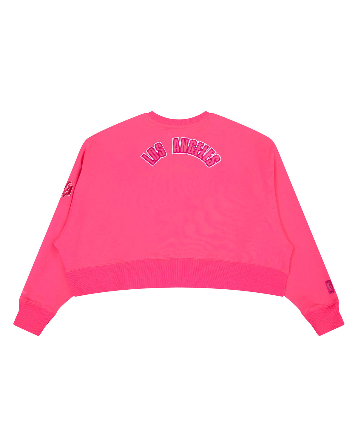 NBA LOS ANGELES LAKERS TRIPLE PINK WOMEN'S FLC CREWNECK (BEETROOT PURPLE)