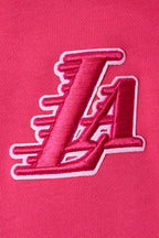 NBA LOS ANGELES LAKERS TRIPLE PINK WOMEN'S FLC CREWNECK (BEETROOT PURPLE)